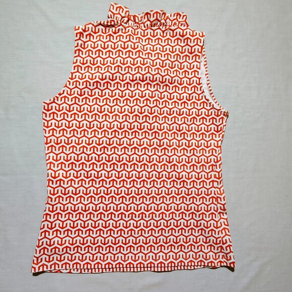 J. McLaughlin Women's Medium Sleeveless Durham Sleeveless Ruffle Top NWT - Picture 4 of 7